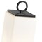 Z-Lite Sana 2 Light Outdoor Post Mounted Fixture, Black & White Opal 593PHMR-567P-BK - alternate 4